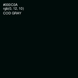 #000C0A - Cod Gray Color Image